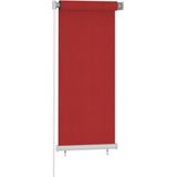 vidaXL Außenrollo 60x140 cm Rot HDPE