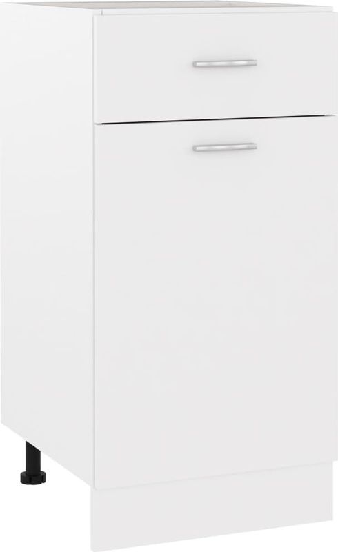 vidaXL Schubunterschrank Lyon Weiß 40x46x81,5 cm Holzwerkstoff