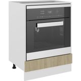 vidaXL Ovenkast 60x46x81,5 cm Spaanplaat Sonoma Eikenkleurig