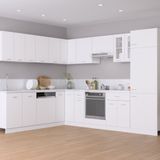 vidaXL - Hangkast - Lyon - 60x31x40 - cm - bewerkt - hout - wit