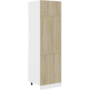 VidaXL Koelkastkast 60x57x207 cm - Spaanplaat Sonoma Eikenkleurig