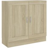 vidaXL Bücherschrank Sonoma-Eiche 82,5x30,5x80 cm Holzwerkstoff