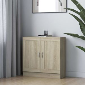 vidaXL Bücherschrank Sonoma-Eiche 82,5x30,5x80 cm Holzwerkstoff
