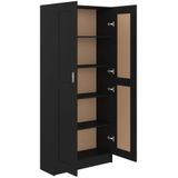 vidaXL-Boekenkast-82,5x30,5x185,5-cm-spaanplaat-zwart