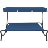 vidaXL-Loungebed-met-luifel-blauw