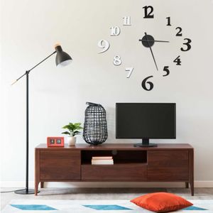 vidaXL - 3D-Wandklok - Zwart en Wit - EVA - Diameter 100 cm