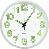 Leuchtende Wanduhr Weiß 30 cm Vidaxl