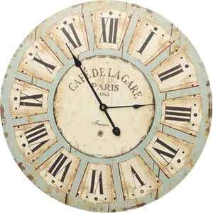 Wandklok - Meerkleurig - MDF - Diameter 60 cm