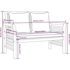 vidaXL-2-delige-Loungeset-met-donkergrijze-kussens-massief-hout