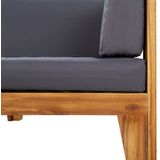 vidaXL 2-tlg. Garten-Lounge-Set mit Auflagen Massivholz Akazie