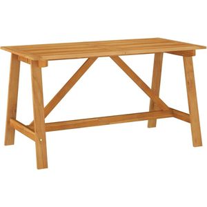 VidaXL Tuintafel 140x70x73,5 cm - Massief Acaciahout