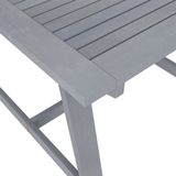 VidaXL Tuintafel 88x88x74 cm Massief Acaciahout Grijs