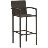 Vidaxl - Barhocker 4 Stk. Braun Poly Rattan