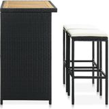 vidaXL-3-delige-Barset-poly-rattan-zwart