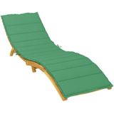 vidaXL Sonnenliegen-Auflage Grün 200x60x3 cm Oxford-Gewebe