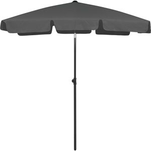 vidaXL - Strandparasol - 180x120 - cm - antracietkleurig
