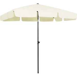 vidaXL Strandparasol - Zandgeel - Polyester - UV-Beschermend