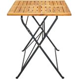 VidaXL Inklapbare Tuintafel 120x70x74 cm - Massief Acaciahout