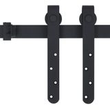 Vidaxl - Mini Schiebetürbeschlag Set für Schranktüren Carbonstahl 183 cm