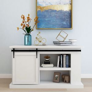 vidaXL - Ophangset - voor - minischuifdeur - 152 - cm - koolstofstaal
