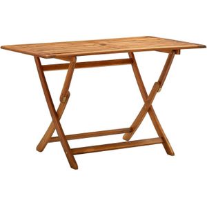 VidaXL Tuintafel Inklapbaar 120x70x75 cm Massief Acaciahout