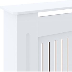vidaXL Radiatorombouw 205 cm MDF wit