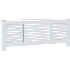 Radiatorombouw - Wit - MDF - Verstelbare Lengte 142-205 cm