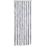 Haba - Vliegengordijn - Grijs en Wit - 100% Polypropyleen Chenille