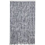 vidaXL Insektenschutz-Vorhang Silbern 118x220 cm Chenille