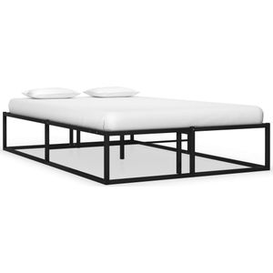 vidaXL Bettgestell Schwarz Metall 120x200 cm