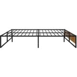 VidaXL Bedframe Metaal Zwart 140x200 cm