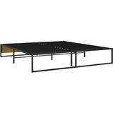Bettgestell Schwarz Metall 140x200 cm Vidaxl