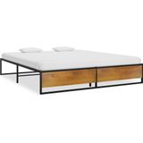 Bettgestell Schwarz Metall 140x200 cm Vidaxl