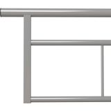 VidaXL Bedframe Metaal Grijs 90x200 cm