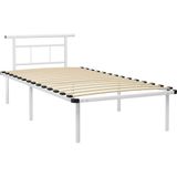 VidaXL Bedframe Metaal Wit 100x200 cm