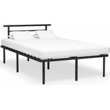 vidaXL Bedframe metaal zwart 120x200 cm