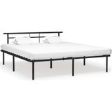 vidaXL Bedframe metaal zwart 200x200 cm