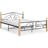 VidaXL Bedframe Metaal Zwart 160x200 cm