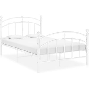 Bedframe metaal wit 120x200 cm