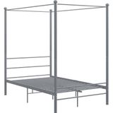 VidaXL Hemelbedframe Metaal Grijs 120x200 cm