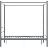 VidaXL Hemelbedframe Metaal Grijs 120x200 cm