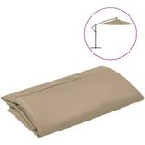 vidaXL - Vervangingsdoek - voor - zweefparasol - 300 - cm - taupe