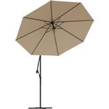 vidaXL - Vervangingsdoek - voor - zweefparasol - 300 - cm - taupe
