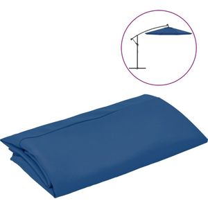 vidaXL Vervangingsdoek voor zweefparasol 300 cm azuurblauw