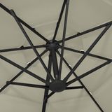 VidaXL Parasol 4-Laags Aluminium Paal 3x3m Zandkleurig