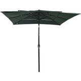 vidaXL-Parasol-3-laags-met-aluminium-paal-2,5x2,5-m-groen