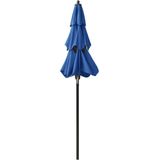 vidaXL Parasol 3-laags met aluminium paal 2 m azuurblauw