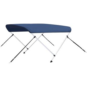 2-Bow Bimini Top Marineblau 180x130x110 cm Vidaxl Blue