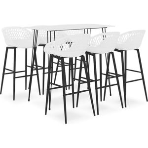 vidaXL 7-tlg. Bar-Set Weiß
