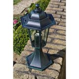 vidaXL Tuinlampen 2 st aluminium donkergroen/zwart